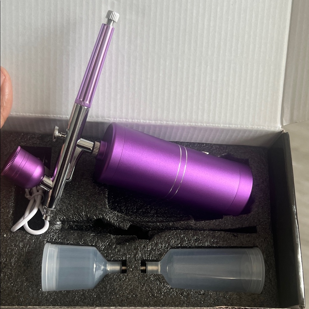 Purple Airbrush Kit. Stylist or barber.